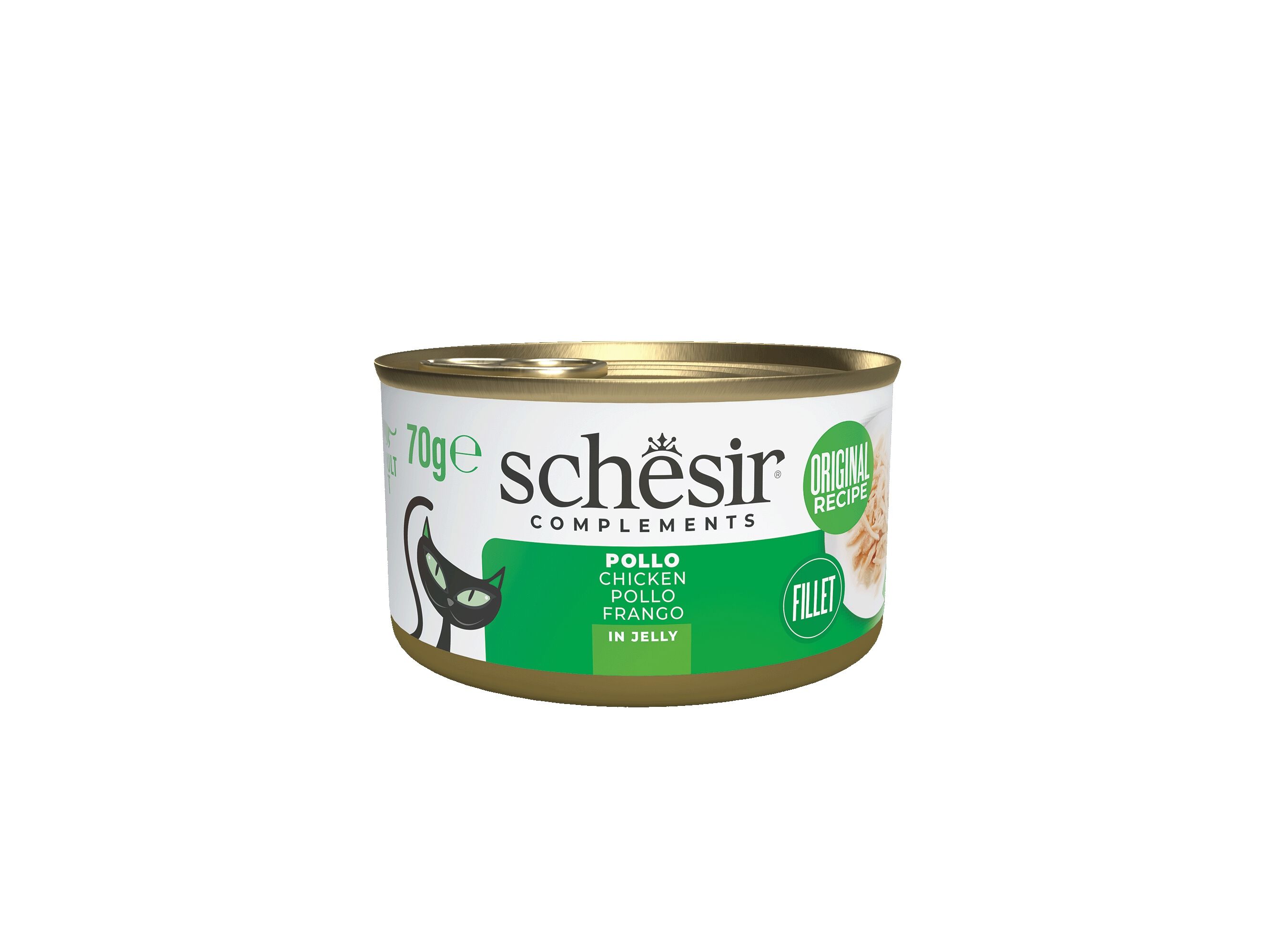 COMIDA H&Uacute;MIDA GATO SCHESIR FRANGO 70G image number 0