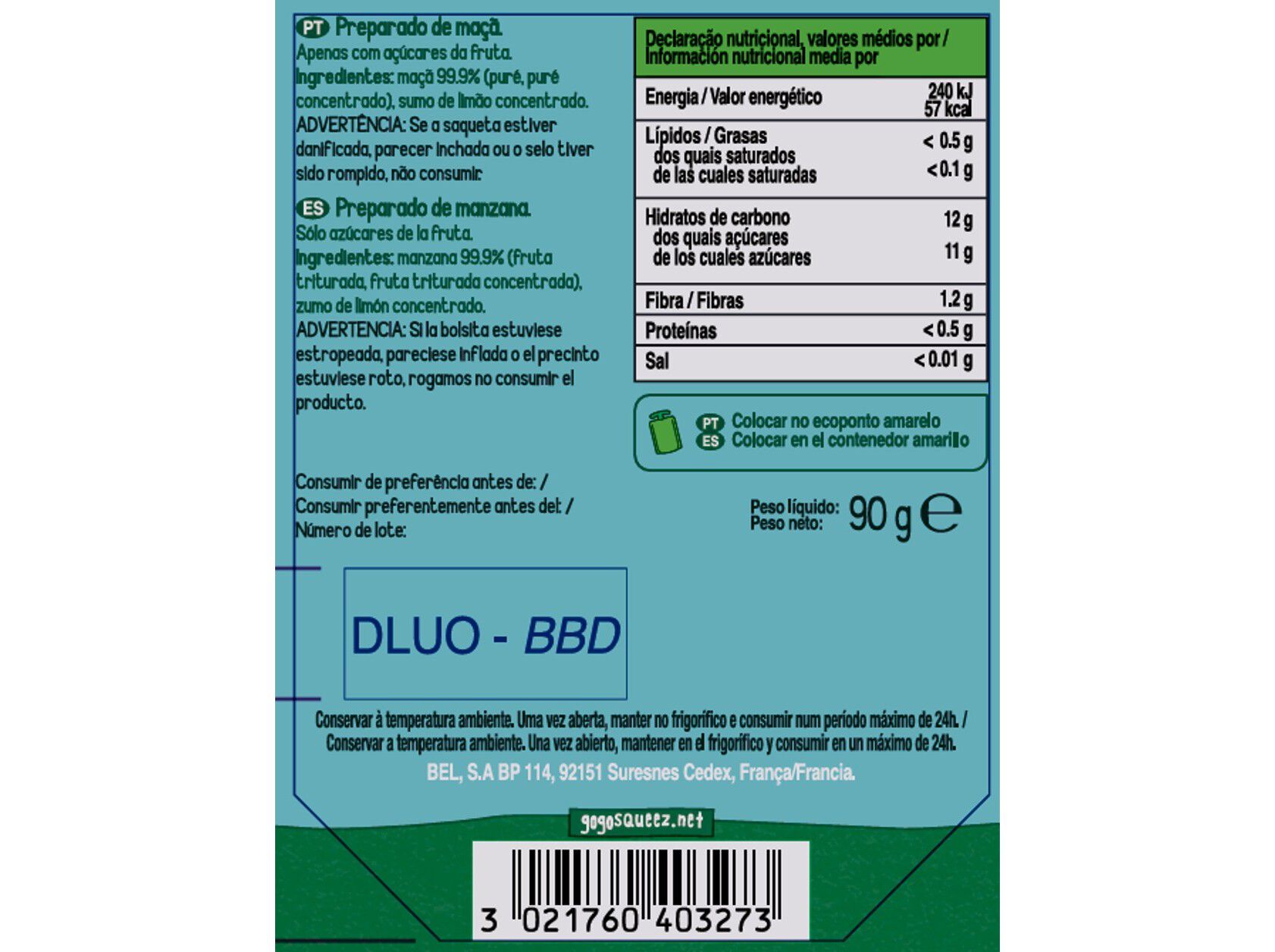 POLPAS GO GO SQUEEZ MA&Ccedil;&Atilde; 90G image number 1