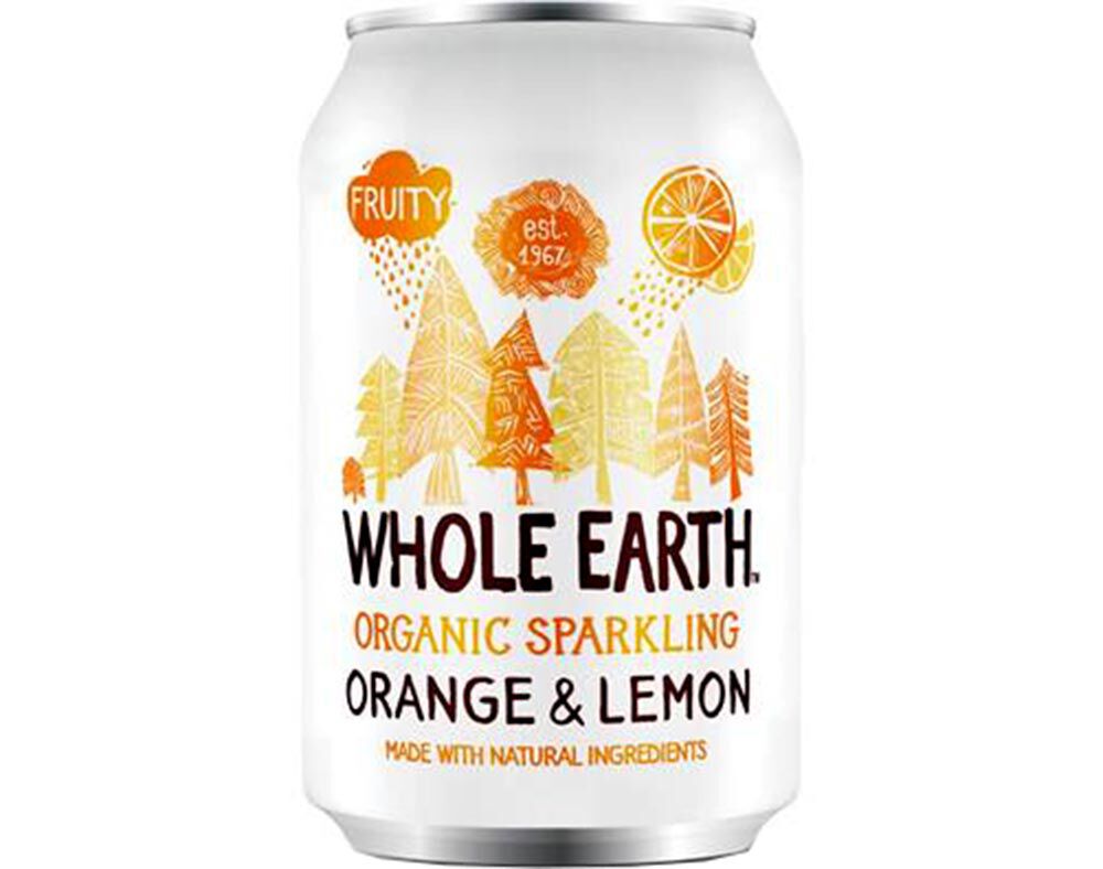 REFRIGERANTE WHOLE EARTH LARANJA-LIM&Atilde;O BIO 330ML