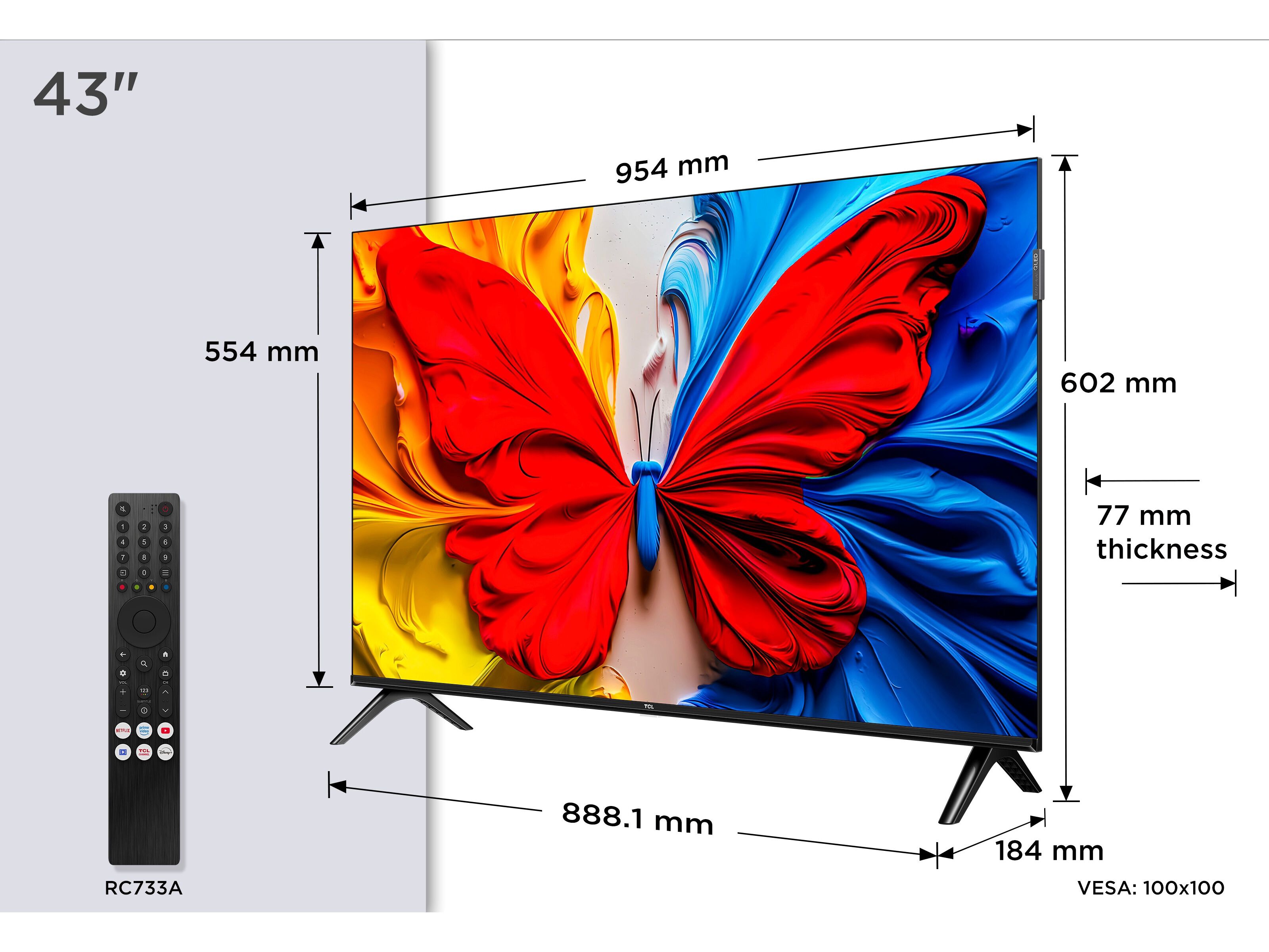 TV QLED TCL 43S5K ( 43'' FULL HD SMART 109CM) image number 2