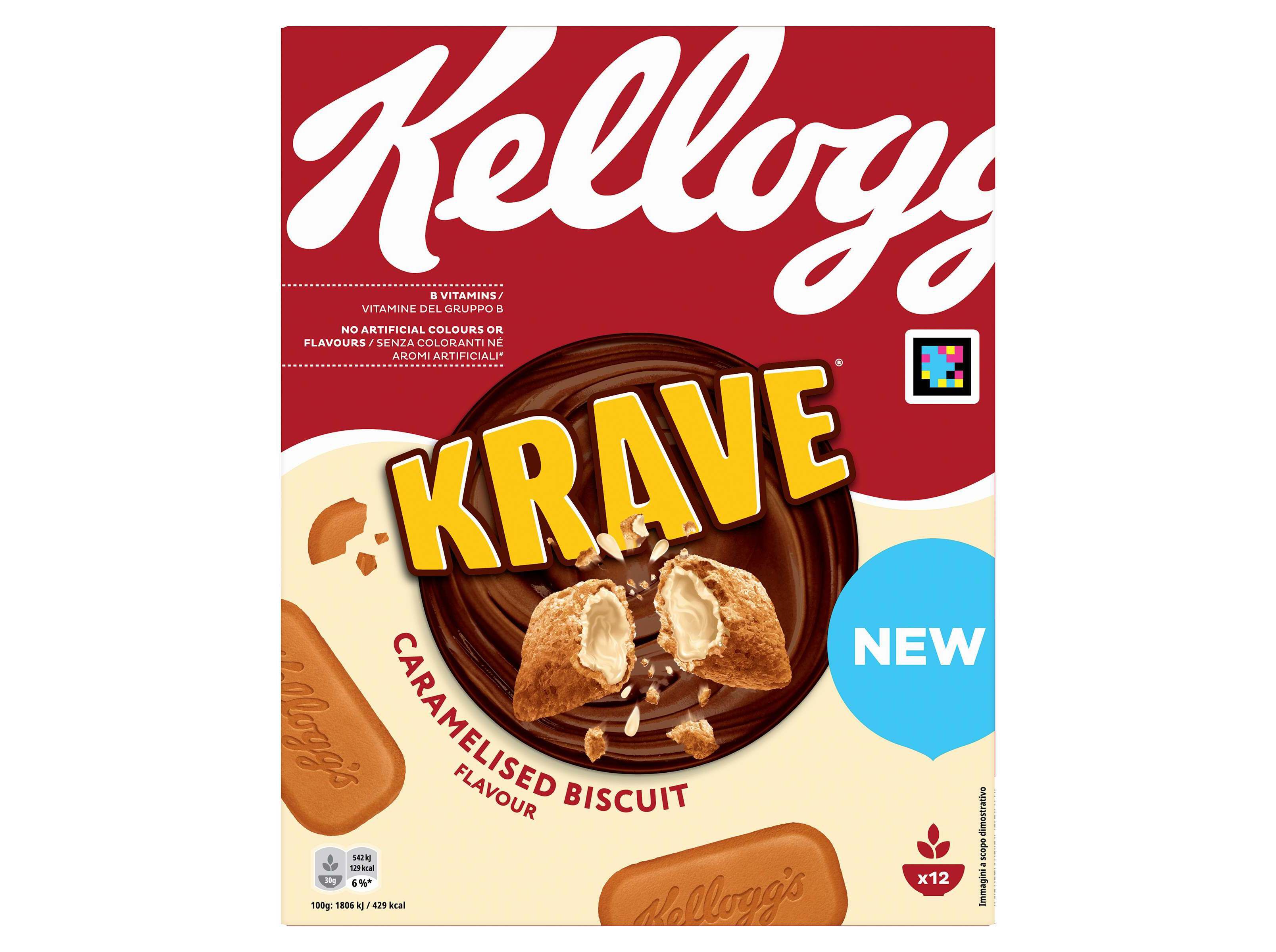 CEREAIS TEENS KELLOGG'S KRAVE CARAMELISED 375G image number 0
