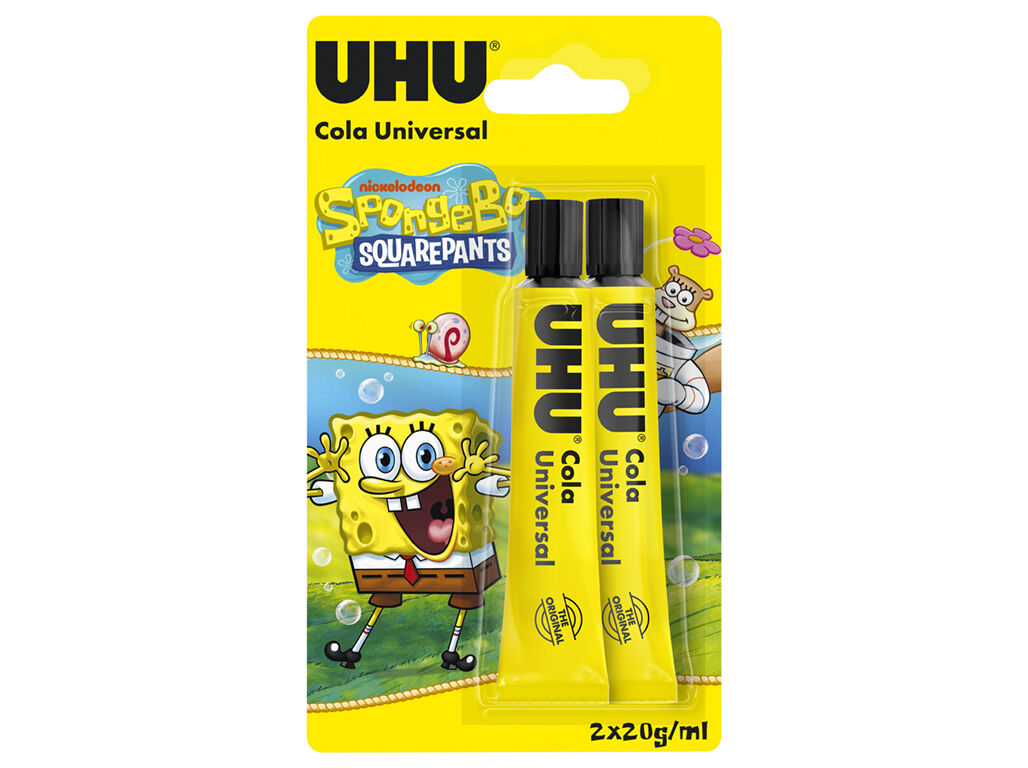 COLA UHU TRANSPARENTE 2X20ML
