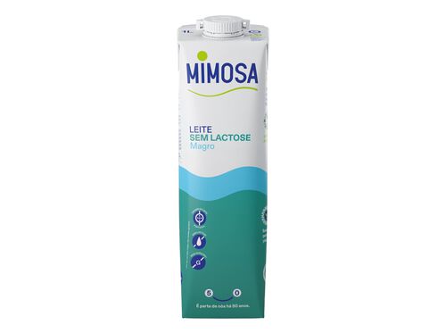 LEITE MIMOSA UHT MAGRO BEM ESPECIAL 0% LACTOSE 1L image number 0