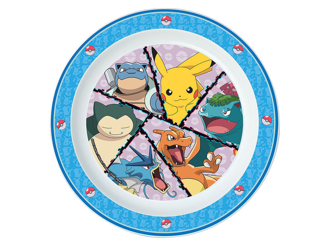 PRATO DE PL&Aacute;STICO POK&Eacute;MON REUTILIZ&Aacute;VEL 22CM image number 0