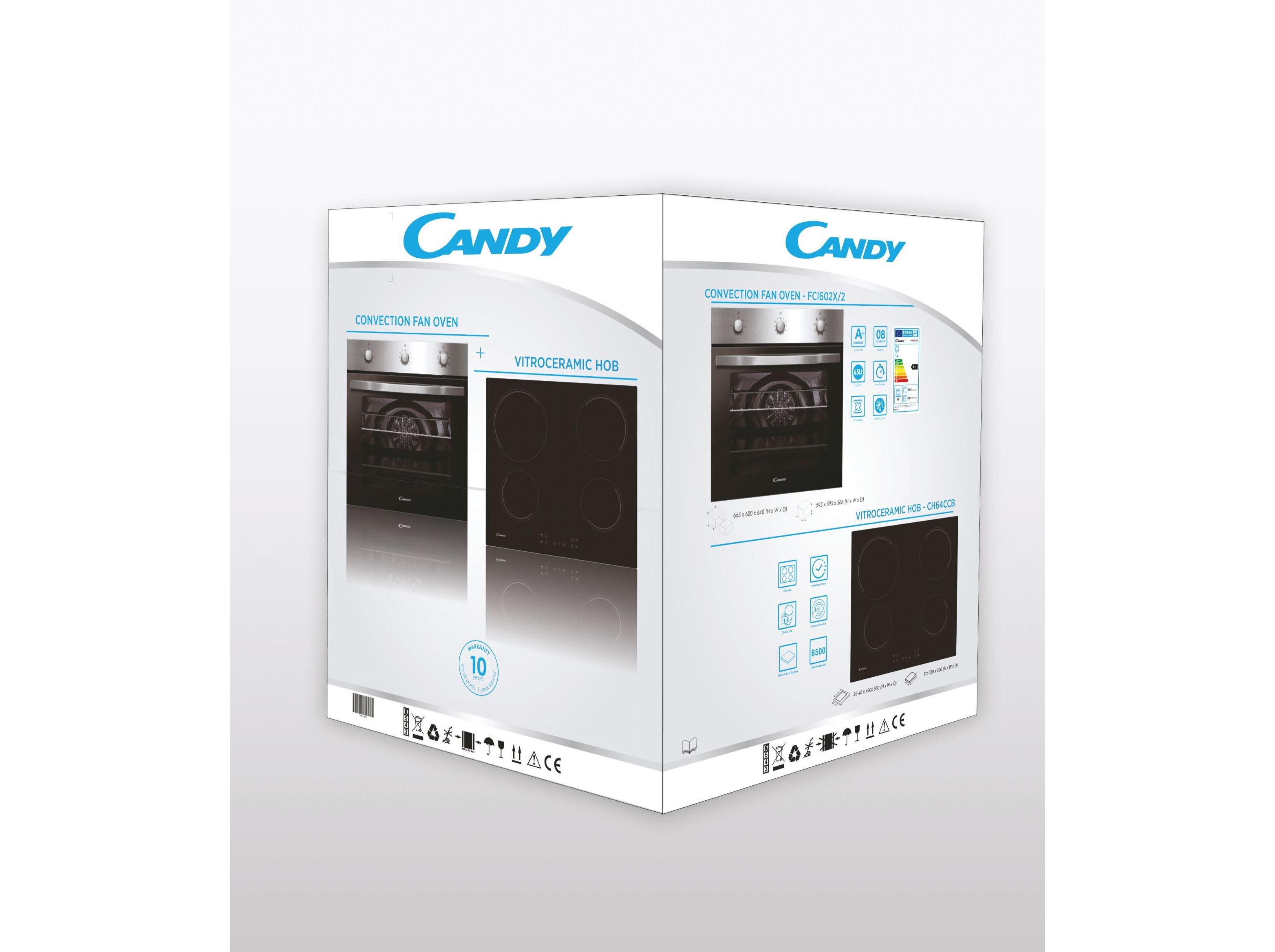 PACK FORNO MULTIFUN&Ccedil;&Otilde;ES + PLACA VITROCER&Acirc;MICA CANDY PCI27XCH64CCBS image number 7