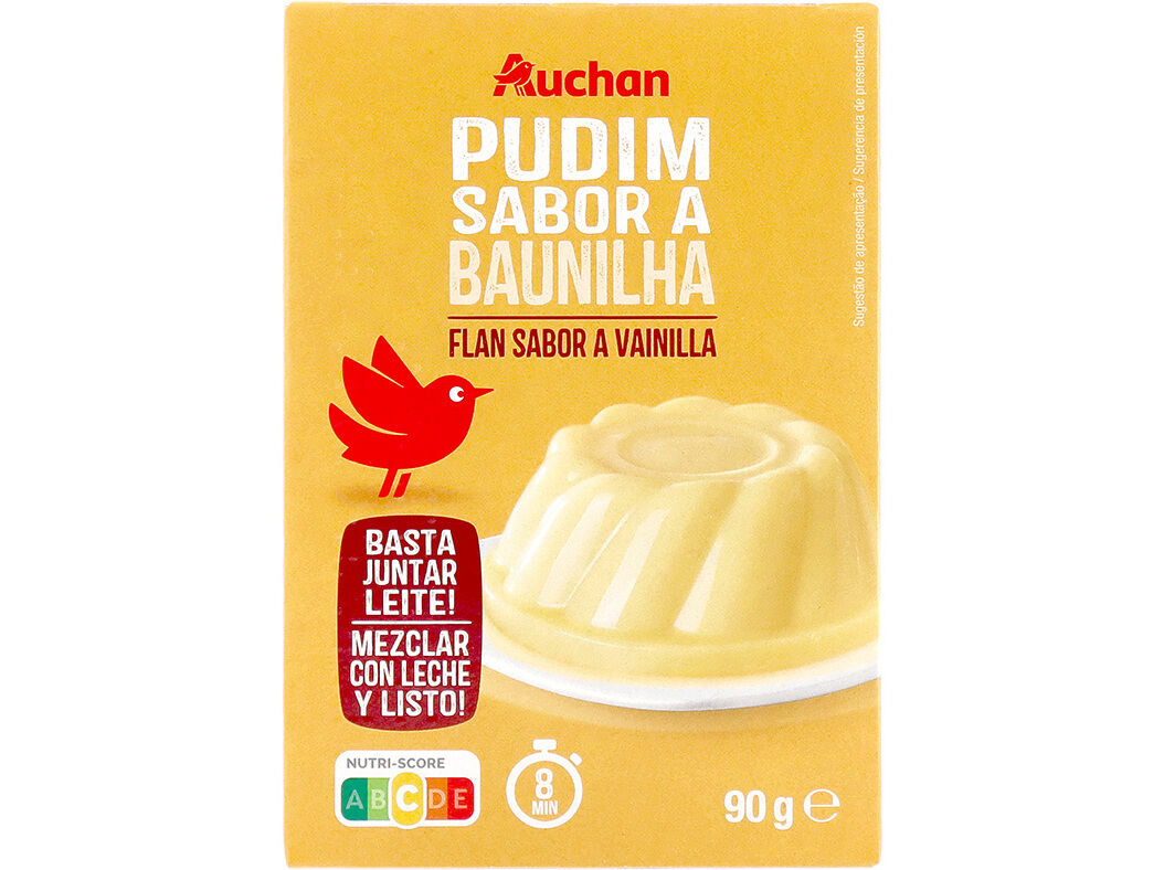 PUDIM AUCHAN SABOR BAUNILHA 90G image number 0