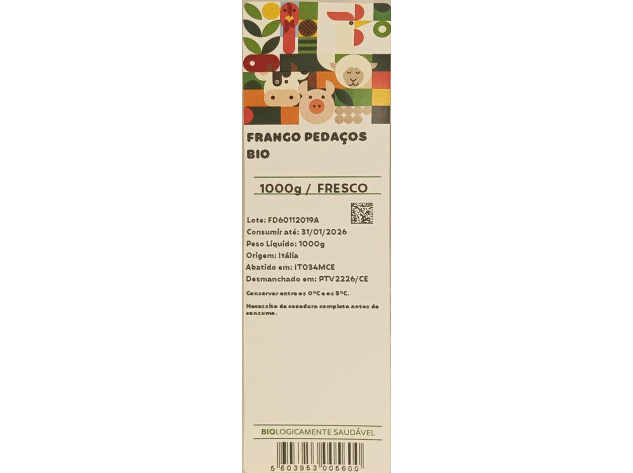 FRANGO PEDA&Ccedil;OS BIOLOGIC BIO 1 KG image number 1