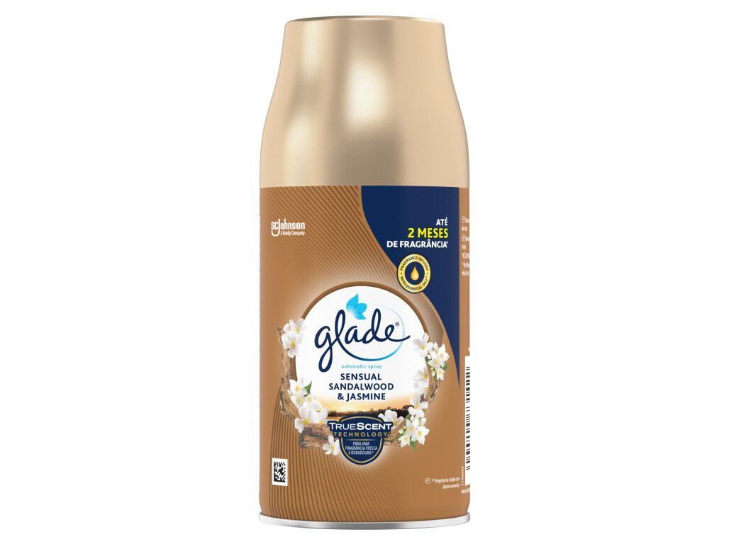 AMBIENTADOR GLADE AUTOMATIC SPRAY RECARGA SANDALWOOD E JASMIN 269ML