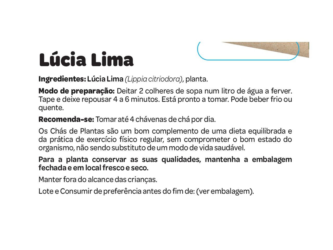 CH&Aacute; SALUTEM EM SACO L&Uacute;CIA LIMA 30G image number 1