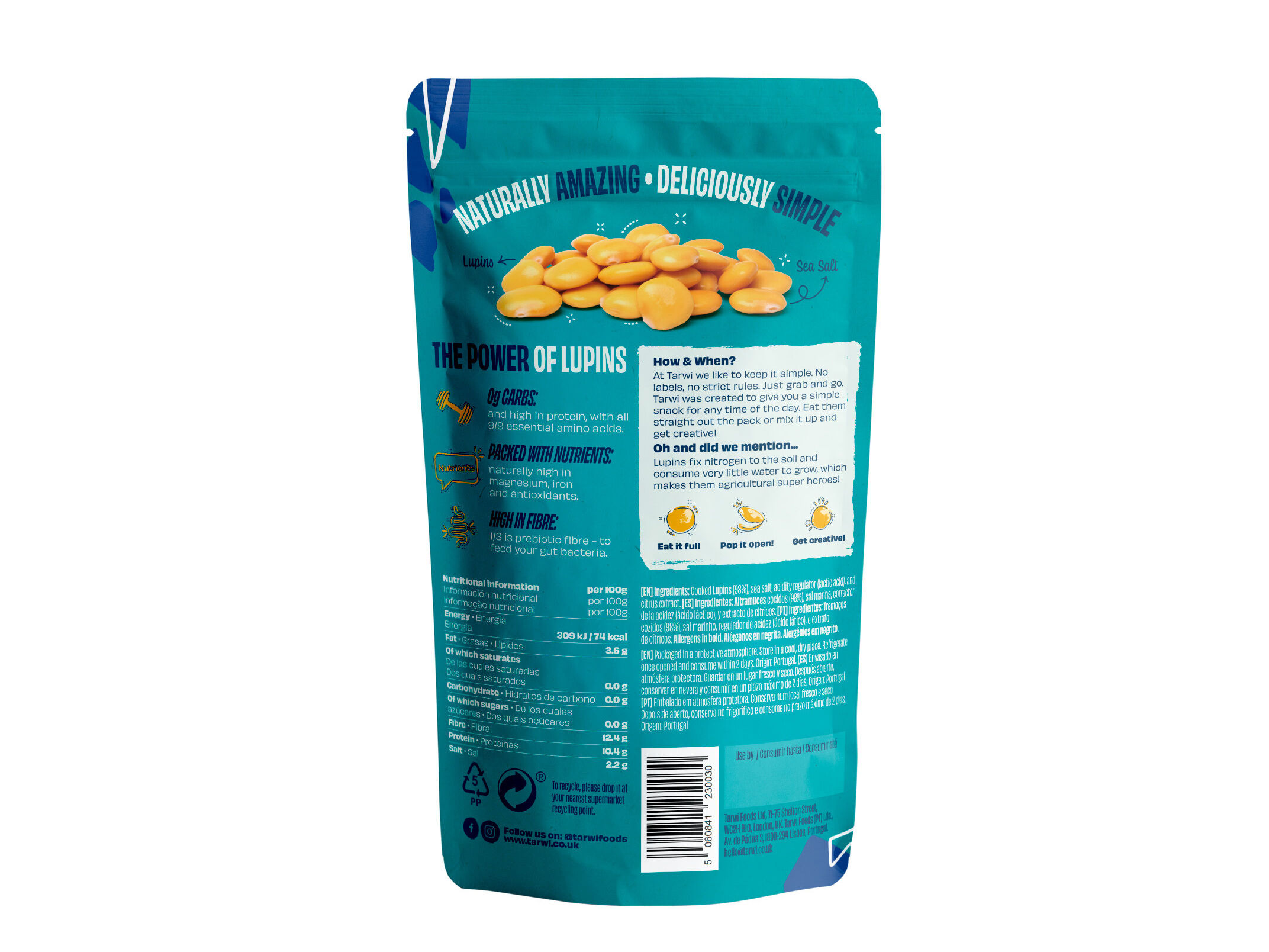 TREMO&Ccedil;OS TARWI MARINADOS COM SAL MARINHO 70G image number 1