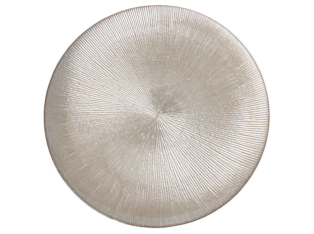 PRATO RASO VIDRO ACTUEL GLITTER 27CM