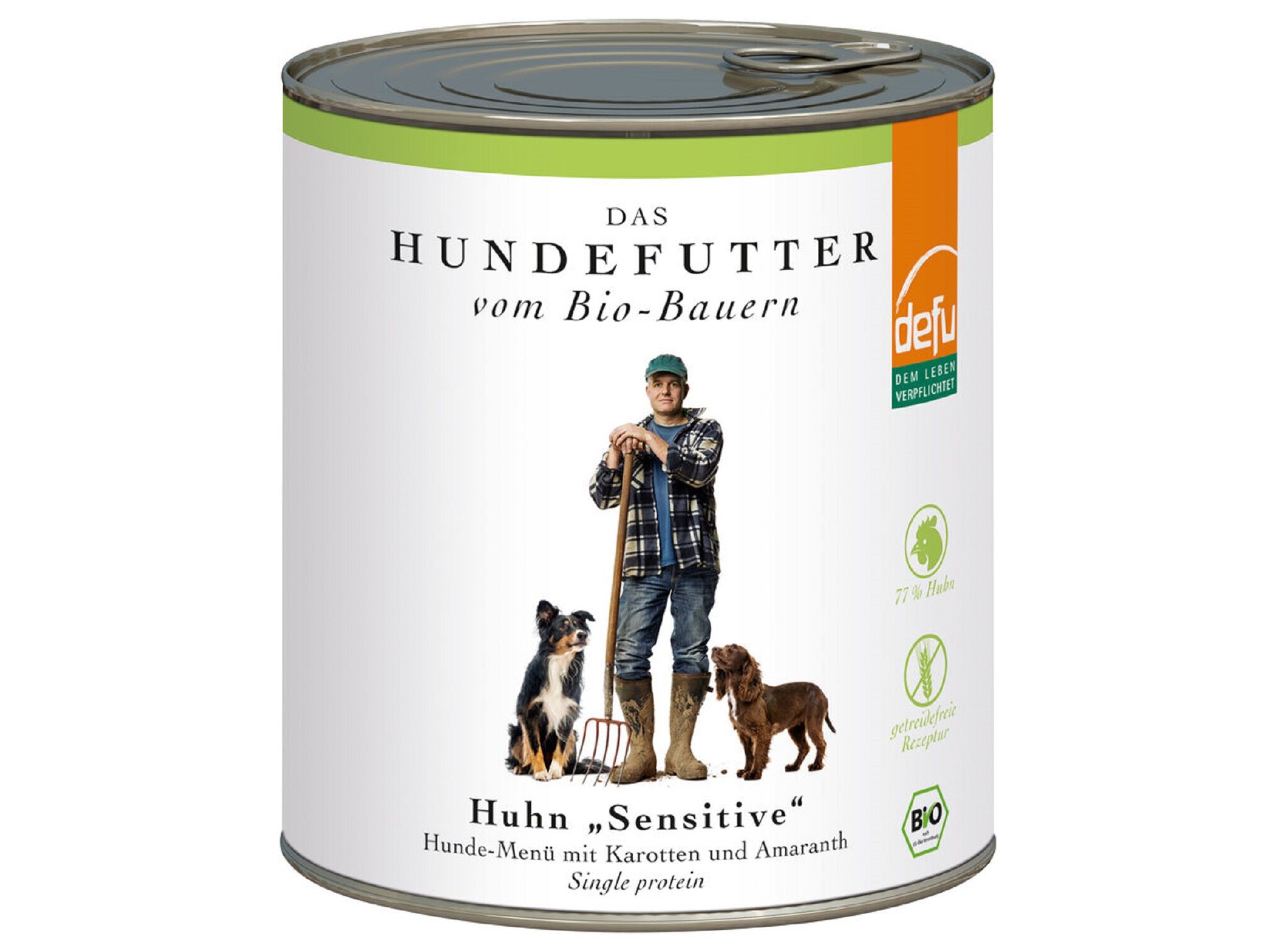 COMIDA H&Uacute;MIDA BIO C&Atilde;O DEFU SENSITIVE FRANGO 820G image number 0