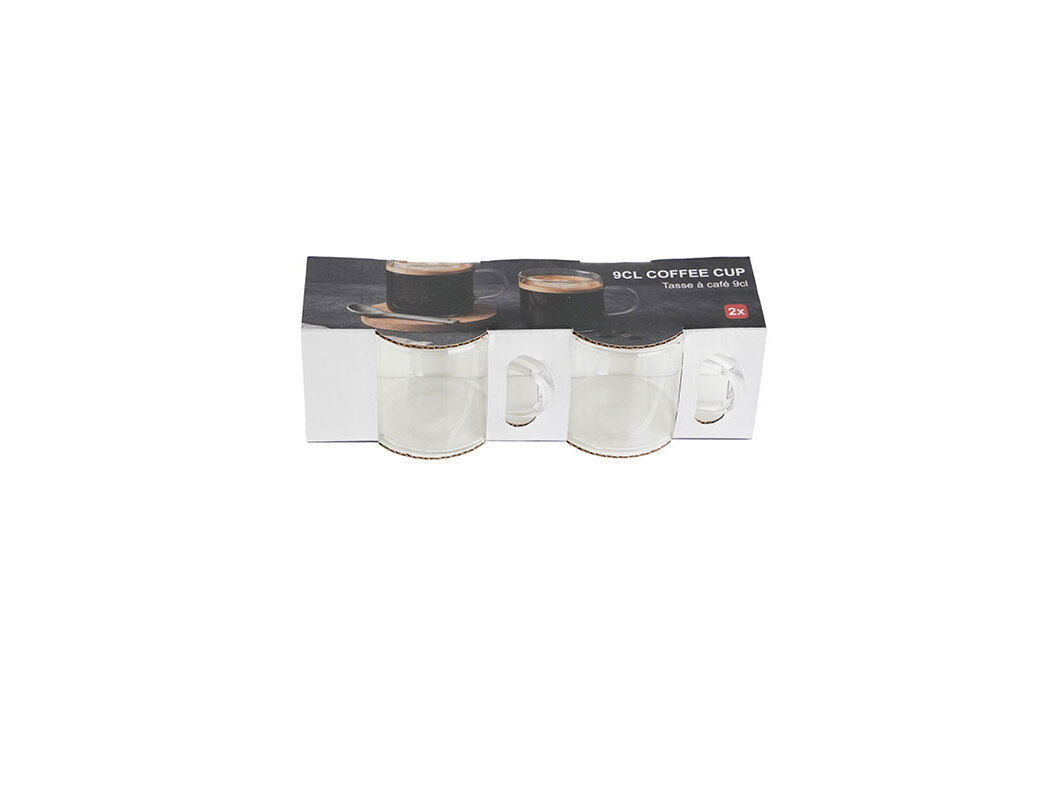 CONJUNTO DE 2 CH&Aacute;VENAS CAF&Eacute; VIDRO 9CL