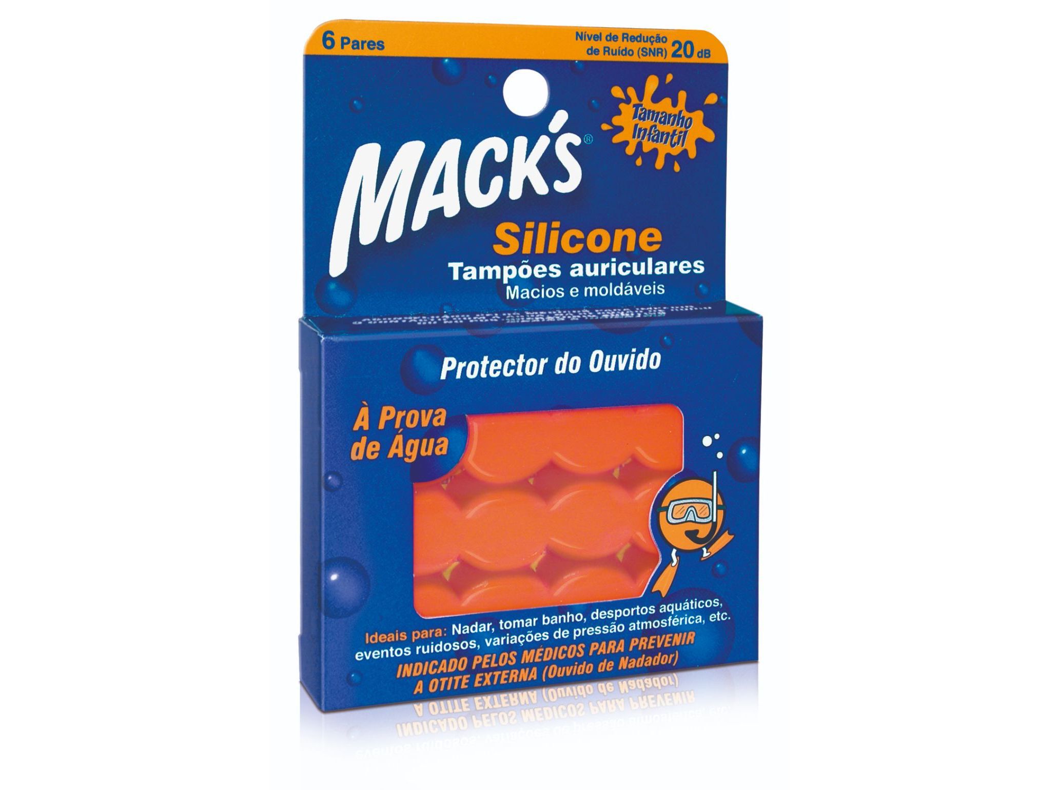 TAMP&Otilde;ES AURICULARES MACK'S SILICONE KID'S 6 PARES image number 0