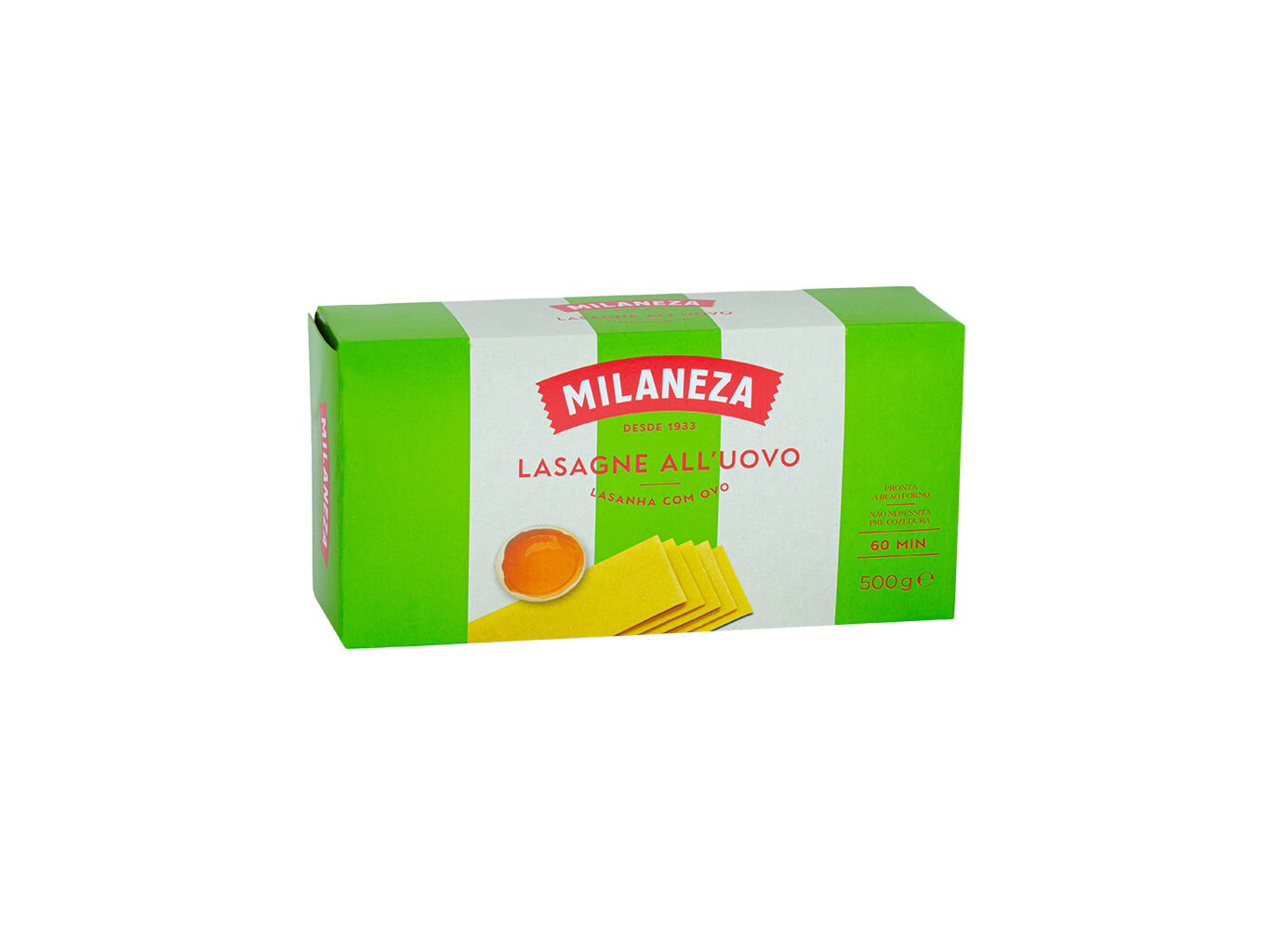 MASSA LASANHA MILANEZA C/OVO 500 G