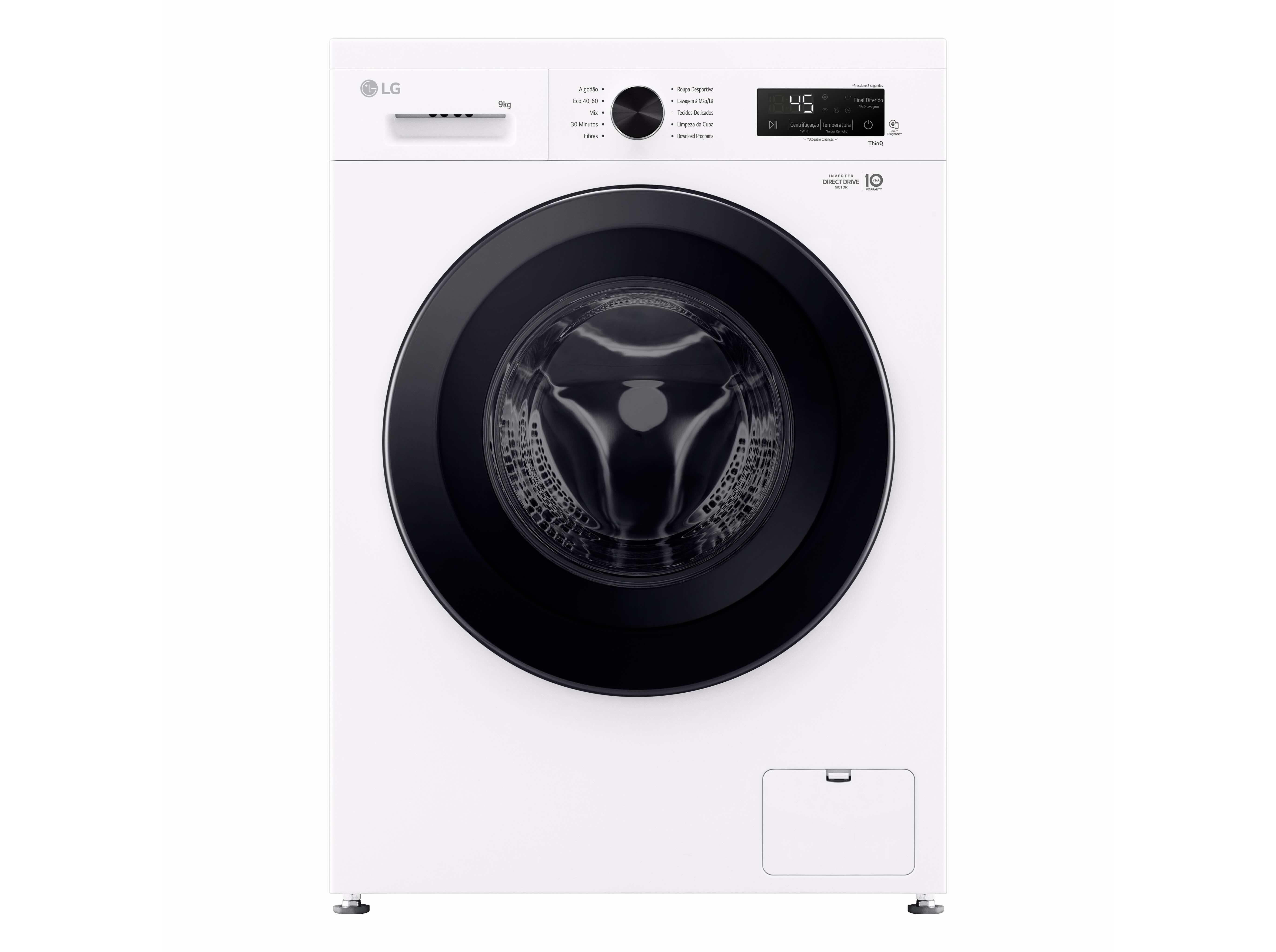 M&Aacute;QUINA DE LAVAR ROUPA LG F4X1009NWK - BRANCO A 9KG image number 0