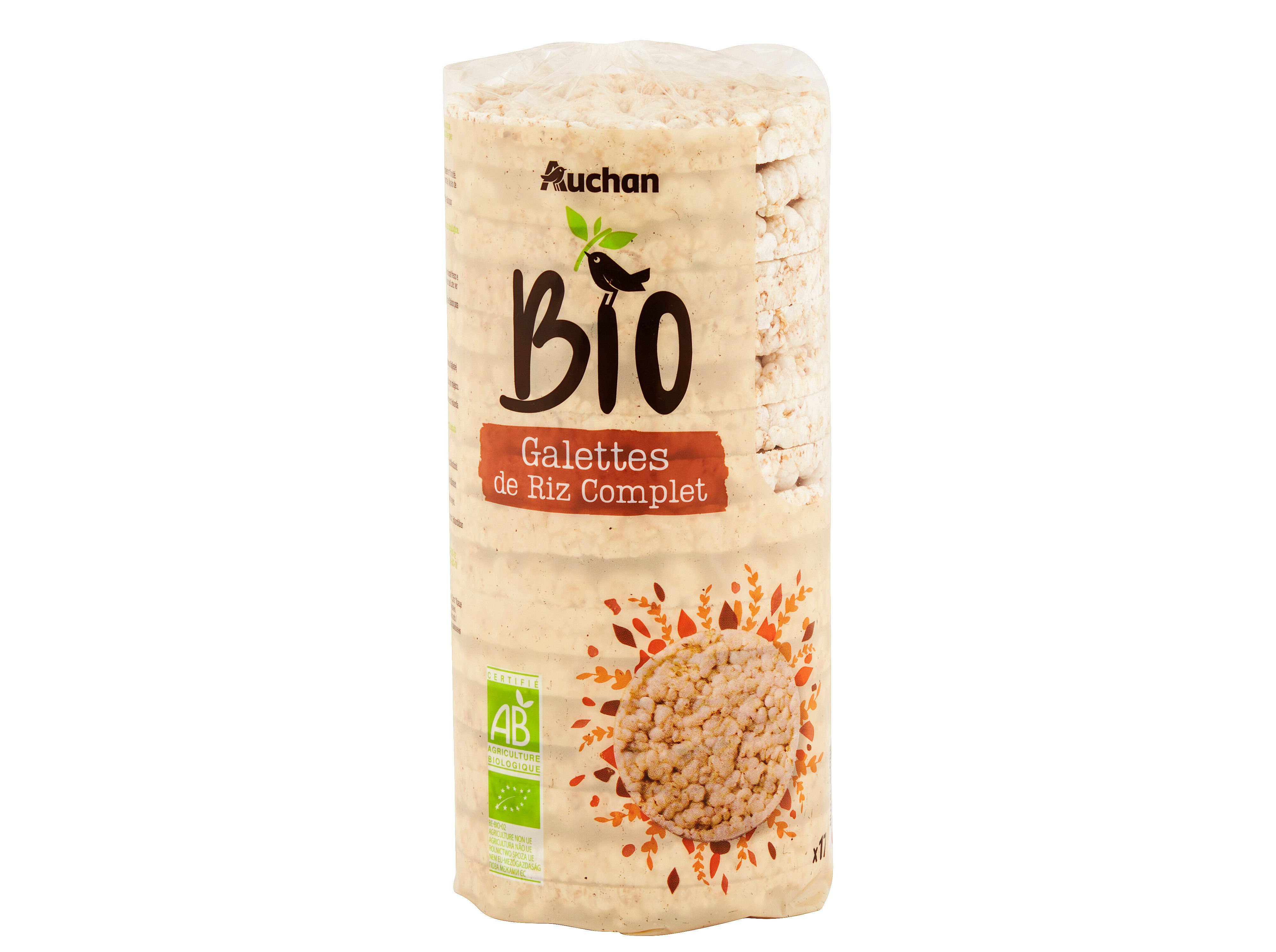 TORTITAS ARROZ AUCHAN BIO INTEGRAL 130G