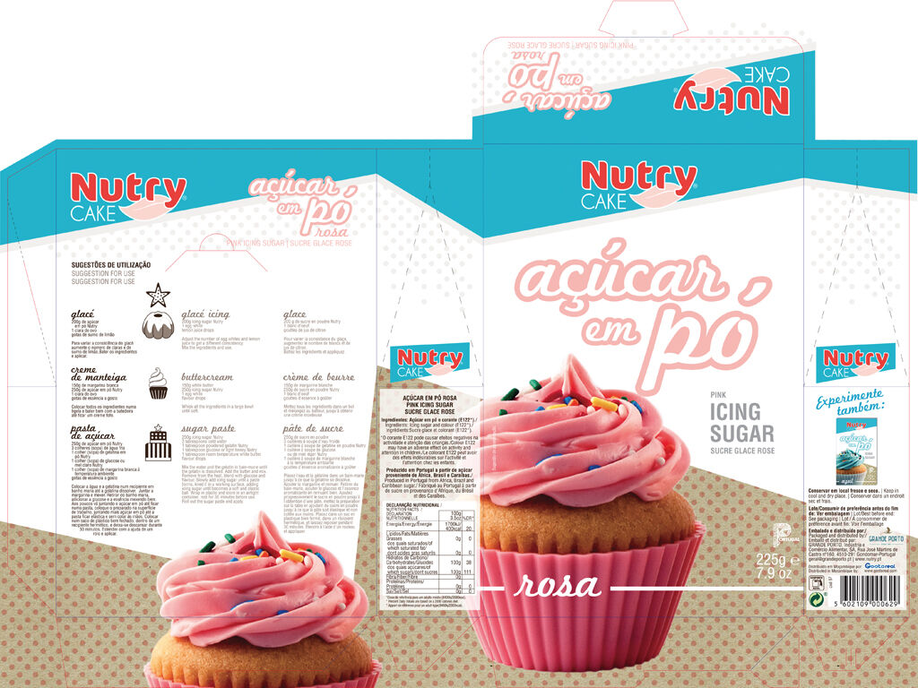 A&Ccedil;&Uacute;CAR NUTRY ROSA EM P&Oacute; 225G image number 1