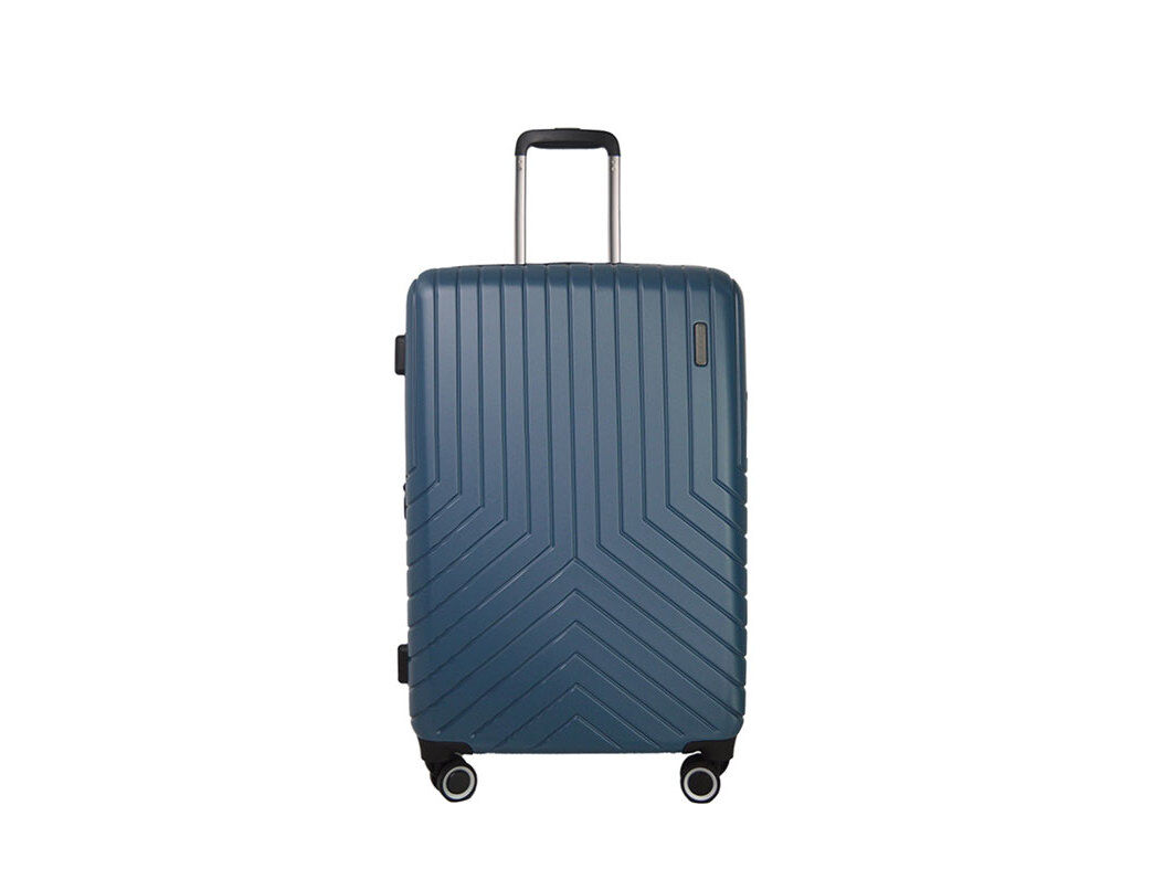 MALA DE VIAGEM R&Iacute;GIDA AIRPORT AZUL METAL 8 RODAS 45X67X27CM