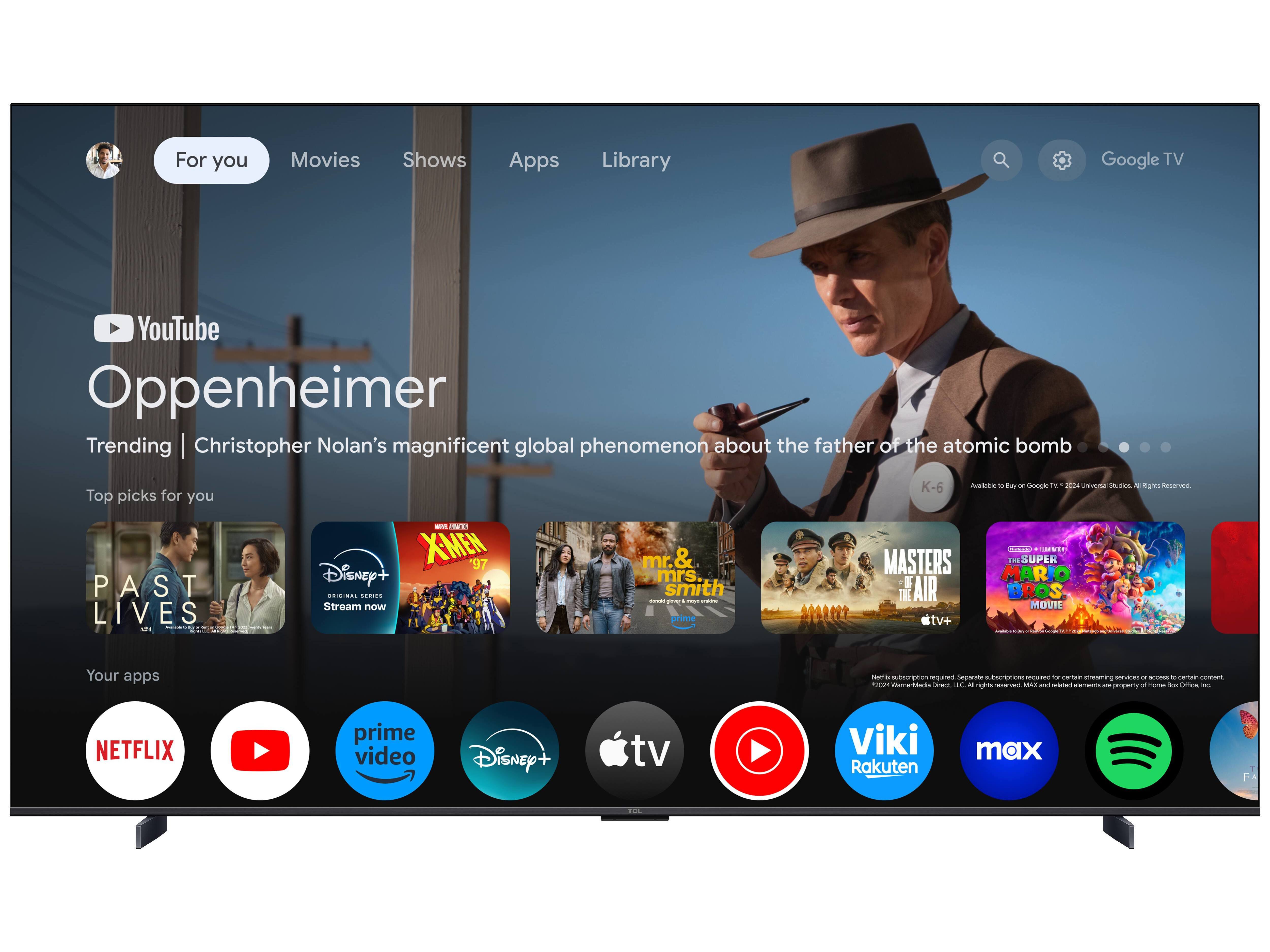 TV QLED TCL 98P8K 98" 4K SMT GOOGLE TV image number 6