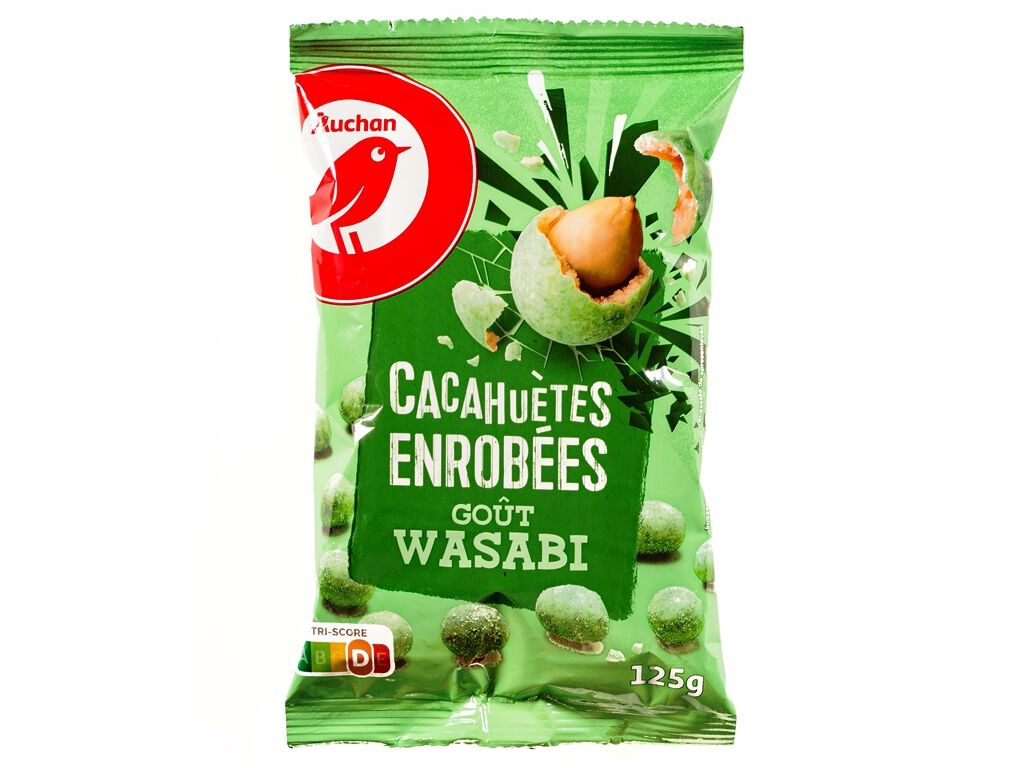 AMENDOINS COBERTOS AUCHAN COM SABOR WASABI 125 G image number 0