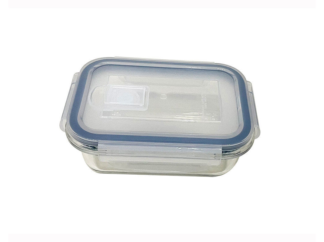 CAIXA EM VIDRO RECTANGULAR ACTUEL HERM&Eacute;TICA COM V&Aacute;LVULA 0.33L image number 0