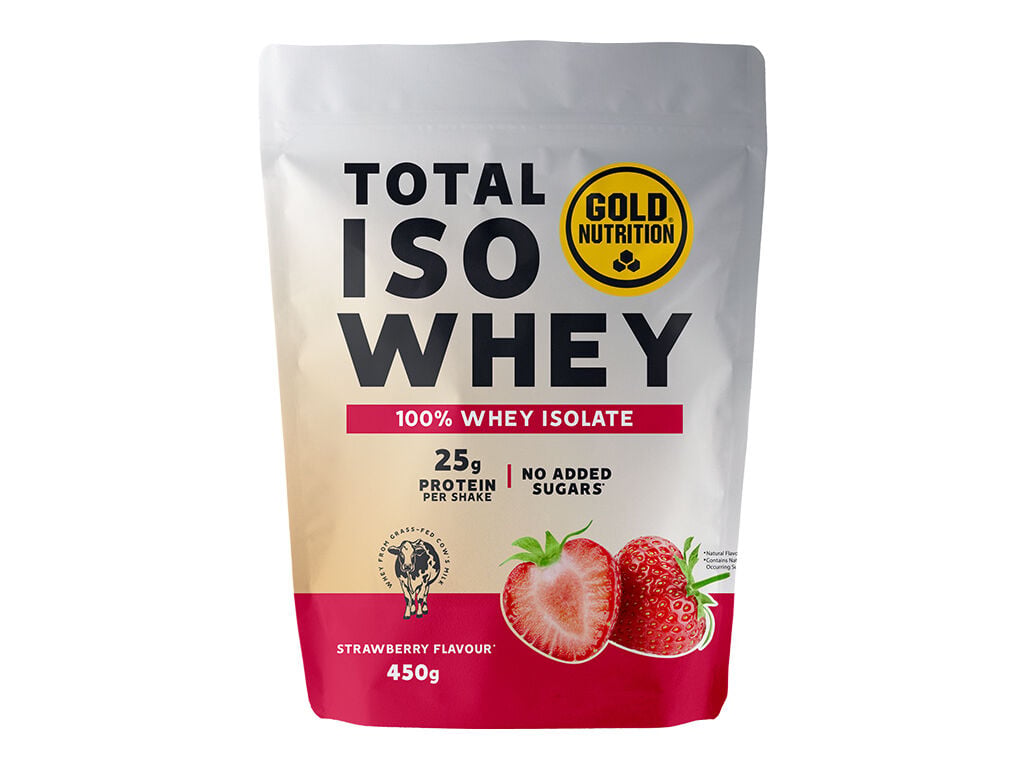 PROTEINA GOLDNUTRITION TOTAL ISO WHEY MORANGO 450 G image number 0