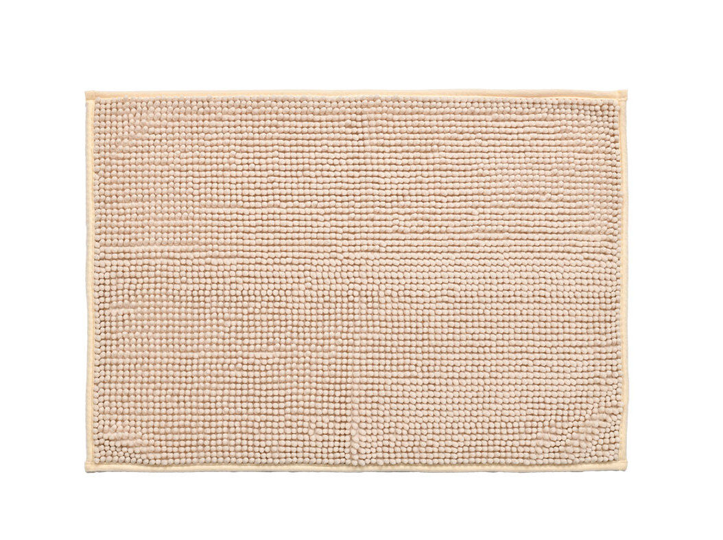 TAPETE CASA BANHO ACTUEL MICROFIBRA RECICLADO BEGE 50X70CM