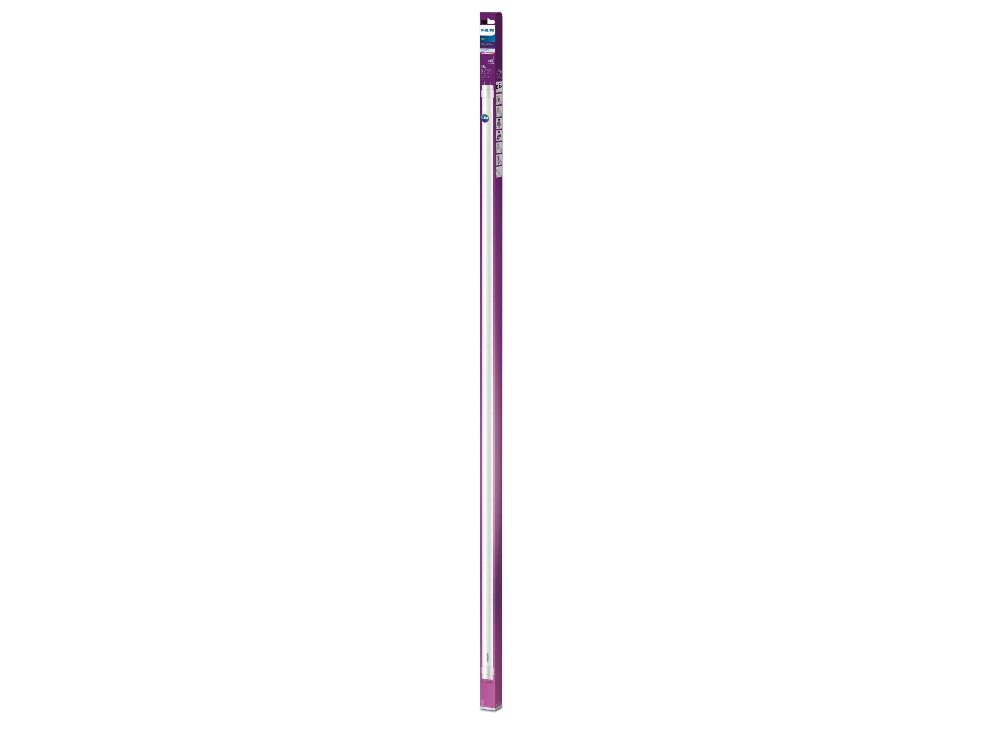 LAMPADA LED T8 1200MM PHILIPS G13 TUBO 4000K 16W image number 0