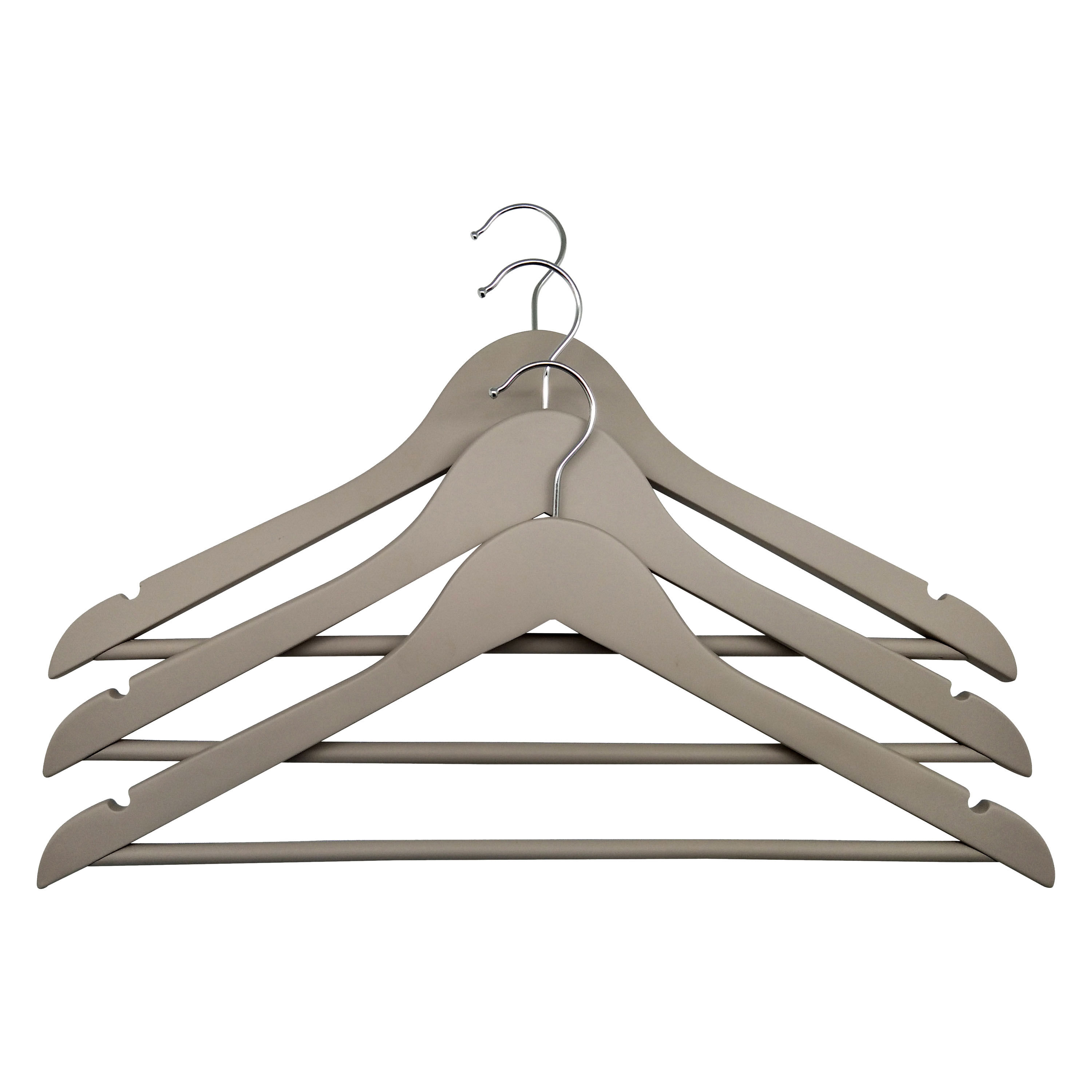 CABIDES COM BARRA ACTUEL EM MADEIRA BEGE PACK 3 UNIDADES image number 0