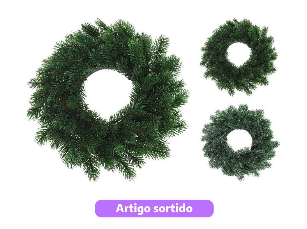 COROA PINHEIRO 35X35X8CM MODELOS SORTIDOS image number 0