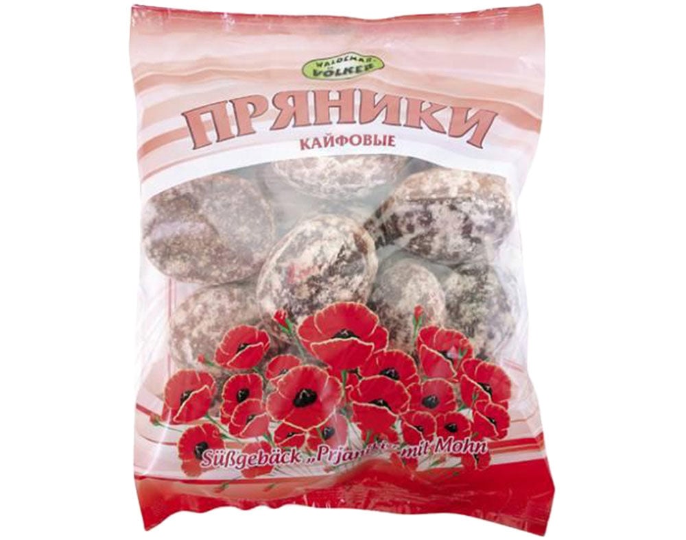 BOLACHA KAYFOVYIE PRYANIKI COM SEMENTE PAPOILA 400G