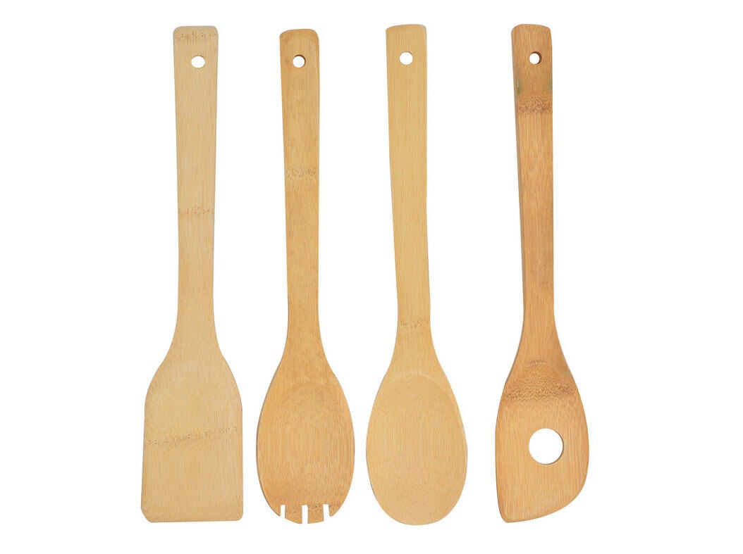 UTENS&Iacute;LIOS COZINHA ACTUEL BAMBU PACK 4 UNIDADES