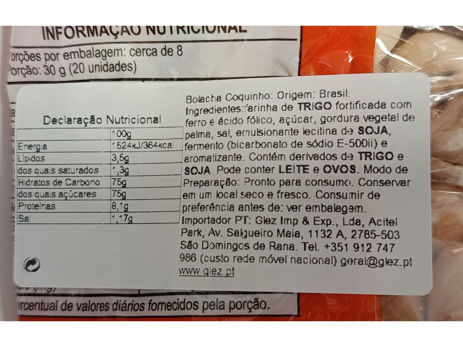 BOLACHAS DA TERRINHA COQUINHO 250G image number 1