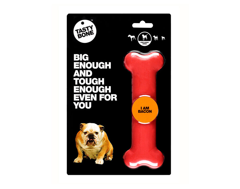 BRINQUEDO C&Atilde;O TASTYBONE BACON GRD