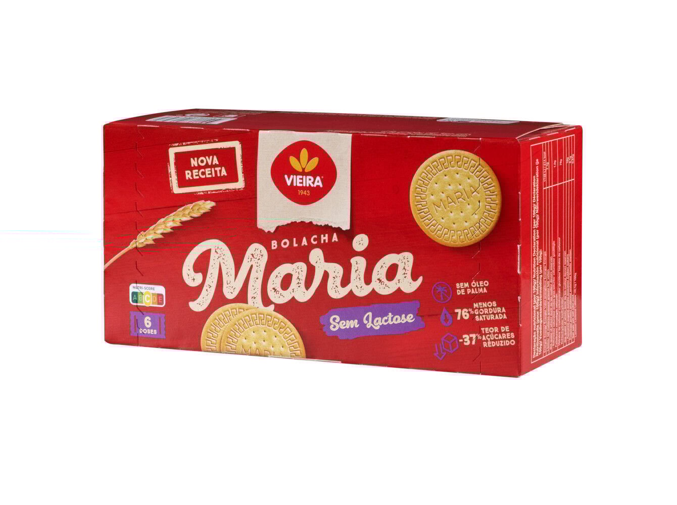 BOLACHAS SIMPLES - MARIA VIEIRA CASTANHO CLARO 150G image number 1