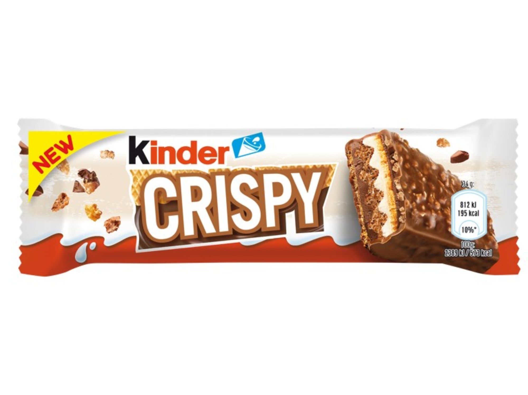 SNACK CHOCOLATE KINDER CRISPY 34G image number 0