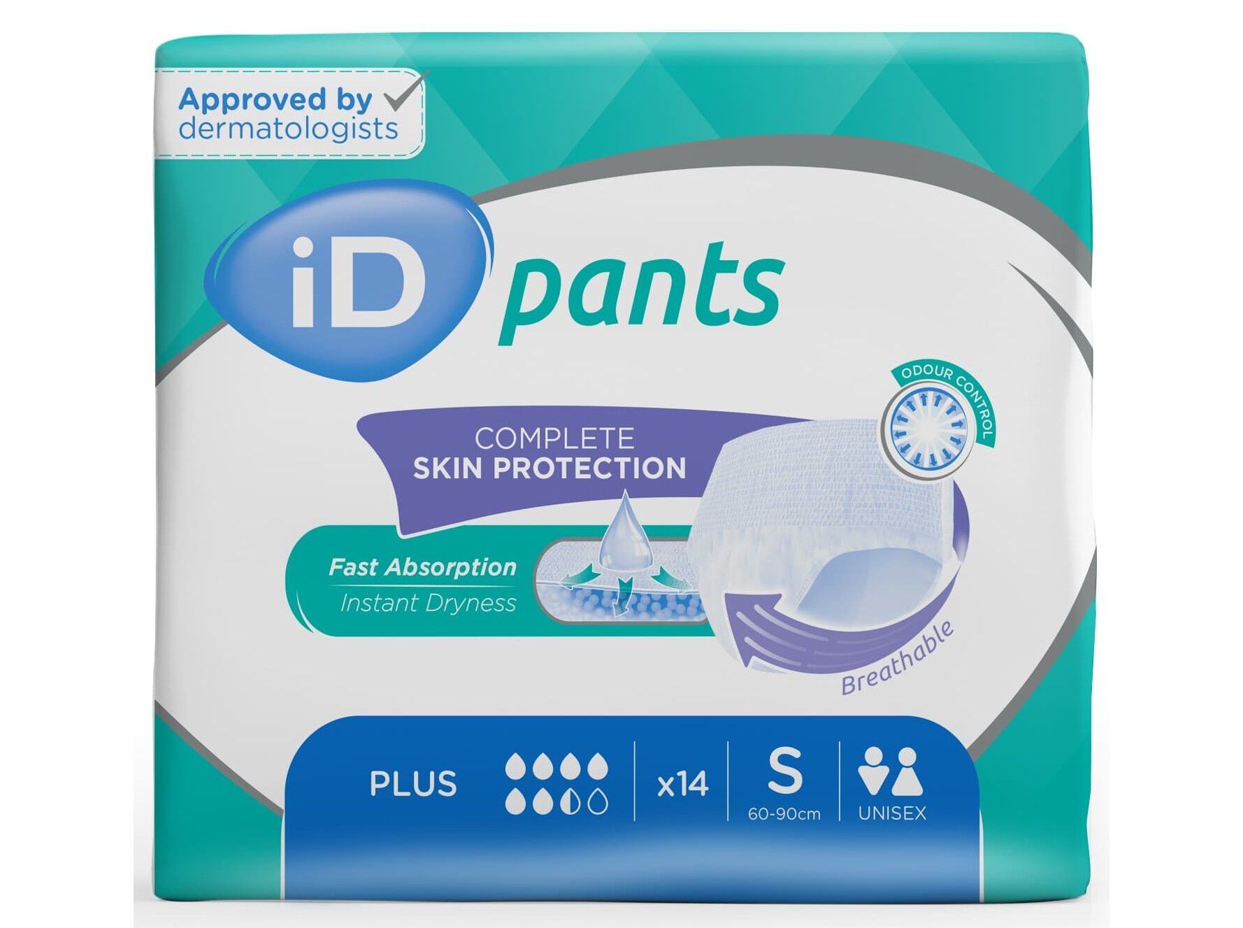 CUECAS DE INCONTIN&Ecirc;NCIA ID TAMANHO S ABSOR&Ccedil;&Atilde;O PLUS 14UN image number 0