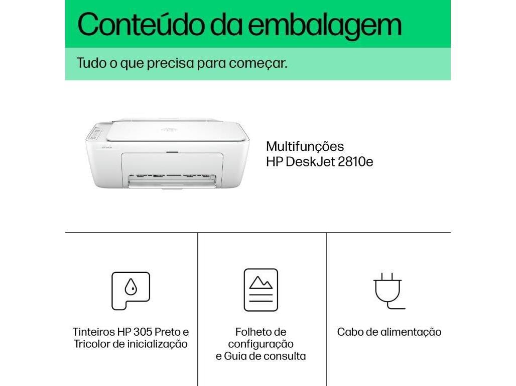 IMPRESSORA MULTIFUN&Ccedil;&Otilde;ES HP DESKJET 2810E image number 7