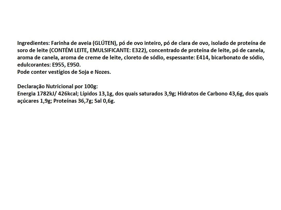 PANQUECAS PROTEICAS QNT LOW SUGAR MA&Atilde;A CANELA 500GR image number 1