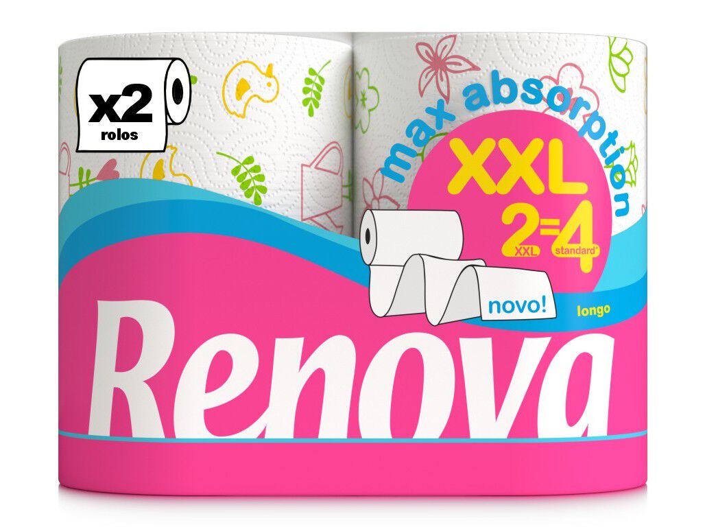 ROLO RENOVA COZINHA ABSORPTION XXL 2=4 UNIDADES