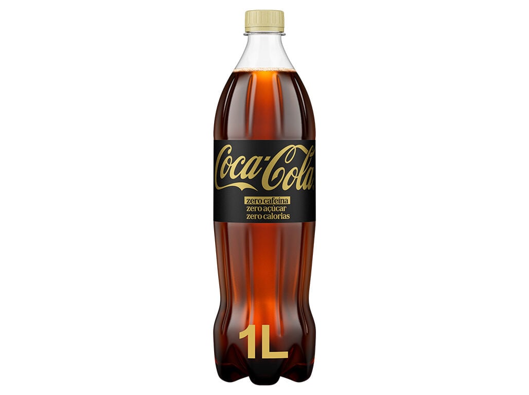 REFRIGERANTE COM G&Aacute;S COCA-COLA ZERO CAFE&Iacute;NA E A&Ccedil;&Uacute;CAR 1L (SDR)