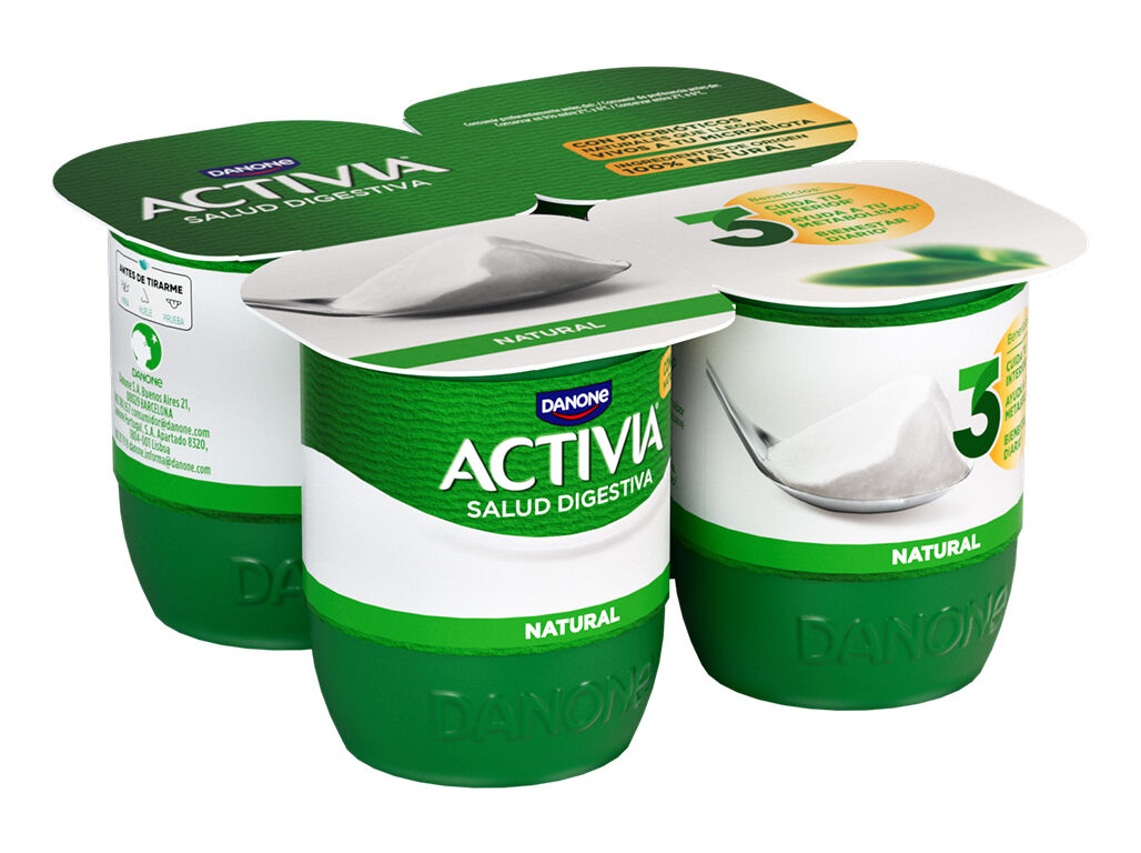IOGURTE ACTIVIA BIFIDUS NATURAL 4X120G