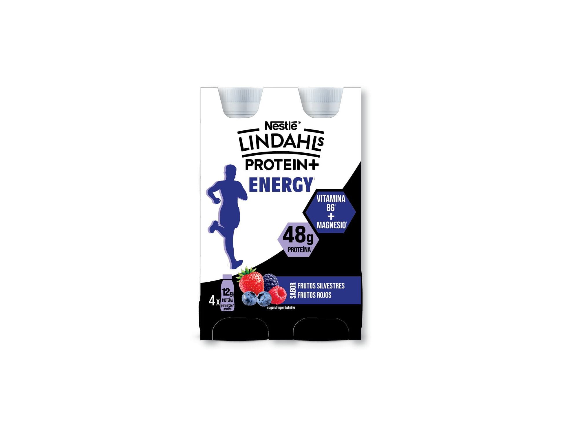 IOGURTE LIQUIDO LINDAHLS ENERGY FRUTOS SILVESTRES 4X160G image number 1