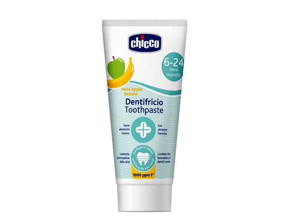 PASTA CHICCO DENTES MA&Ccedil;&Atilde; E BANANA 6M+ 50ML