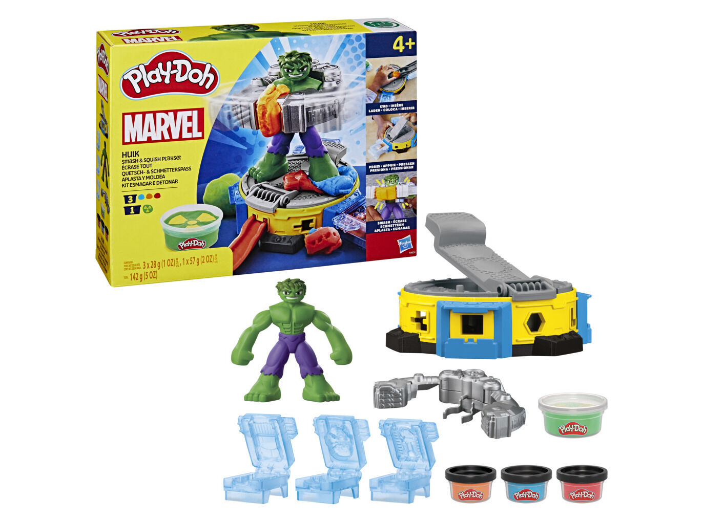 PLAY-DOH MARVEL HULK KIT ESMAGAR E DETONAR image number 1