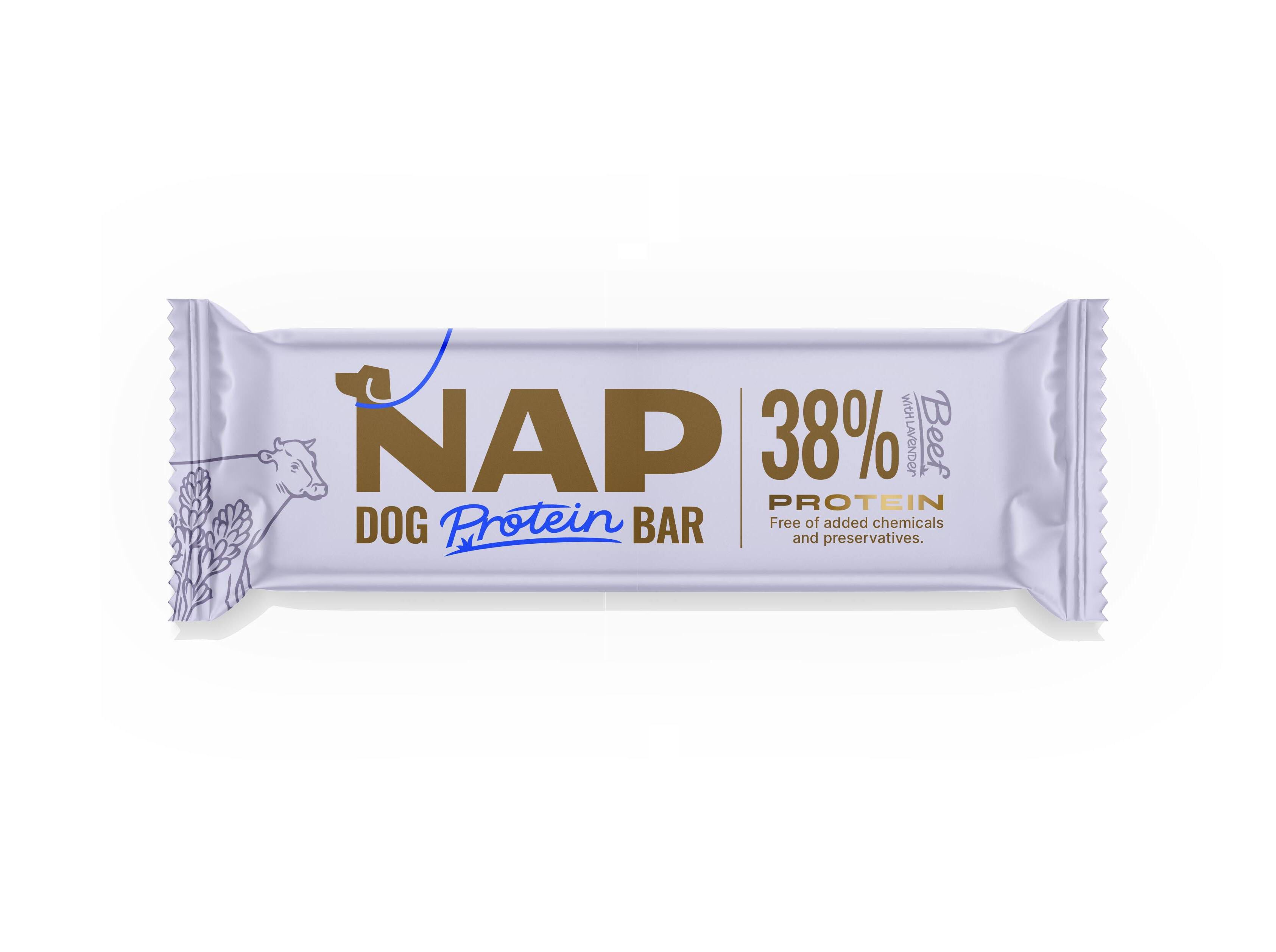 SNACK PROTEICO C&Atilde;O NAP BARRITA VACA E LAVANDA 50G image number 0