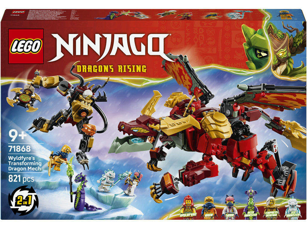 ROB&Ocirc; DRAG&Atilde;O TRANSFORMADOR LEGO NINJAGO 71868