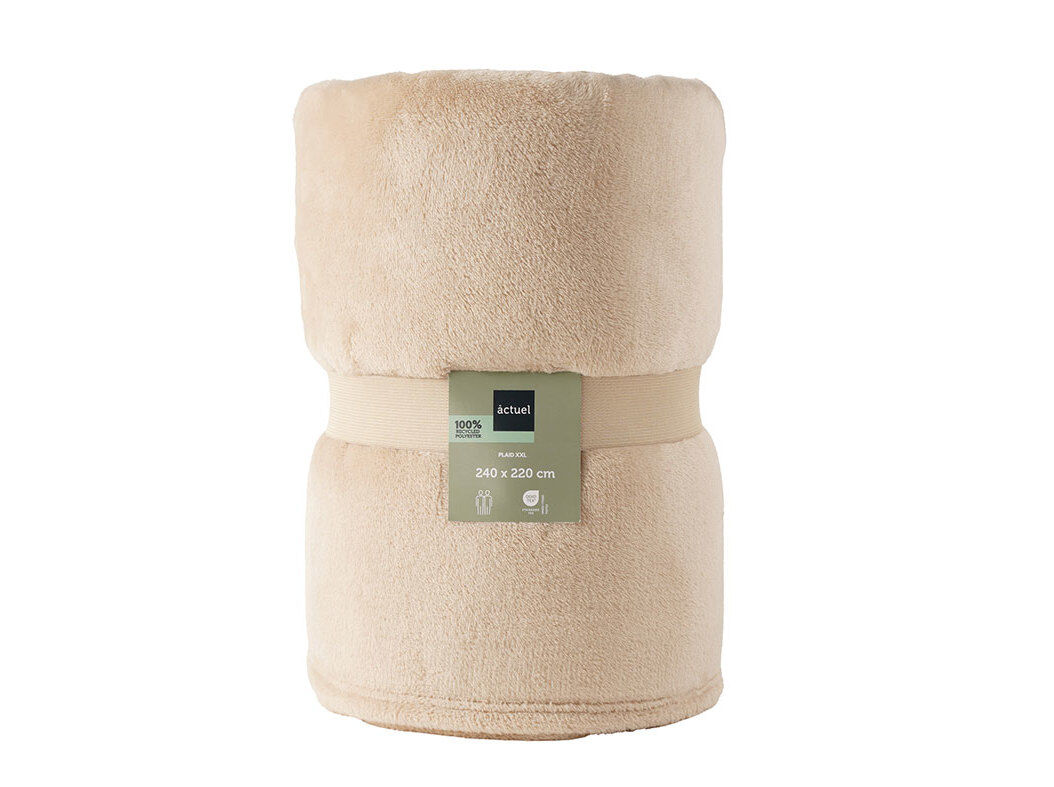 COBERTOR FLANNEL RECICL ACTUEL CINZENTO 220X240CM image number 0