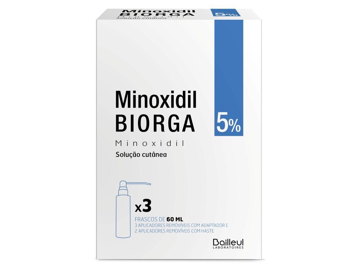 SOLU&Ccedil;&Atilde;O CUT&Acirc;NEA BIORGA MINOXIDIL 50 MG/ML 3X60ML image number 0